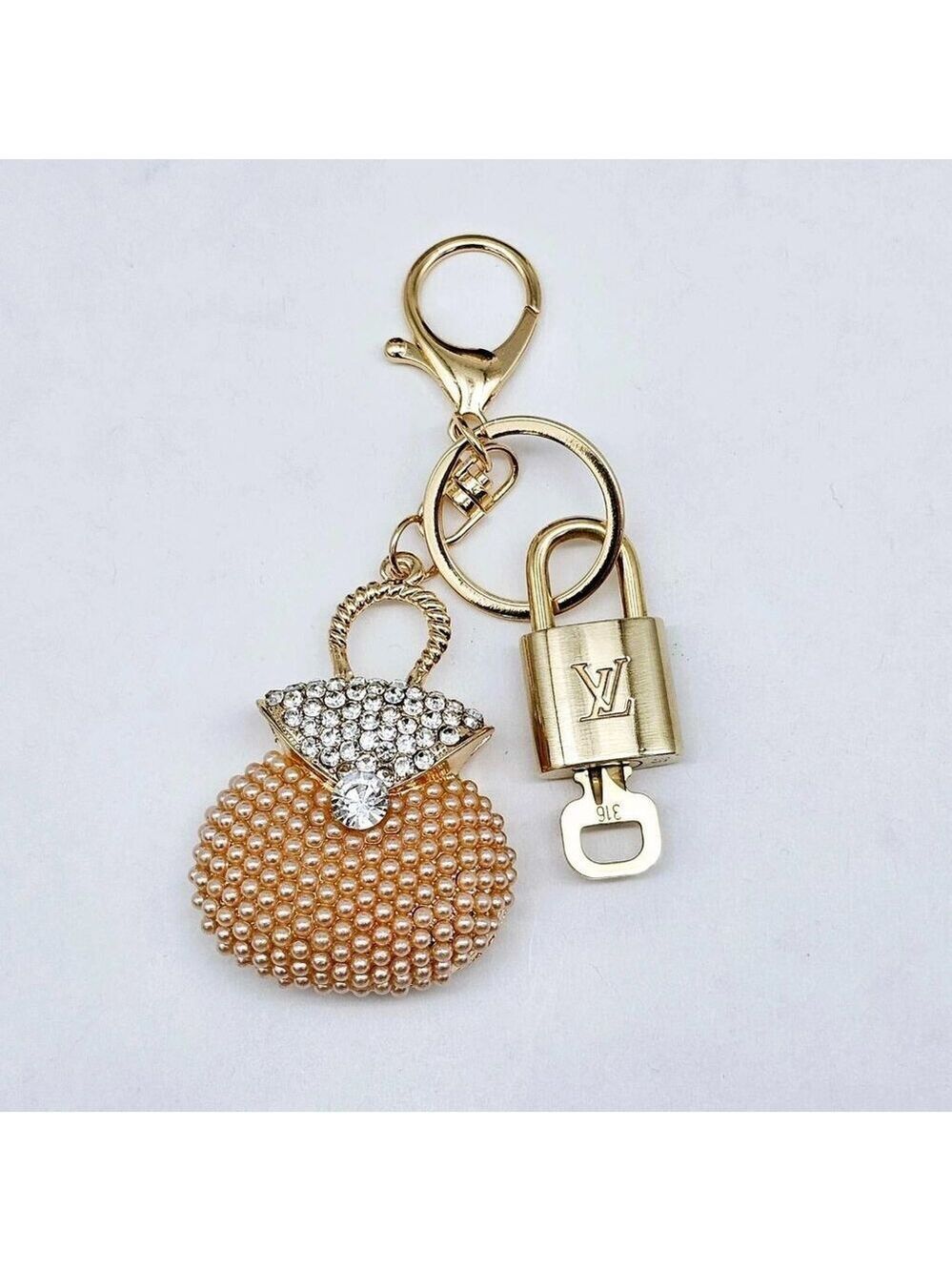 Authentic LV Gold Padlock 🔒Unbranded Keychain Charm for Louis Vuitton Bags